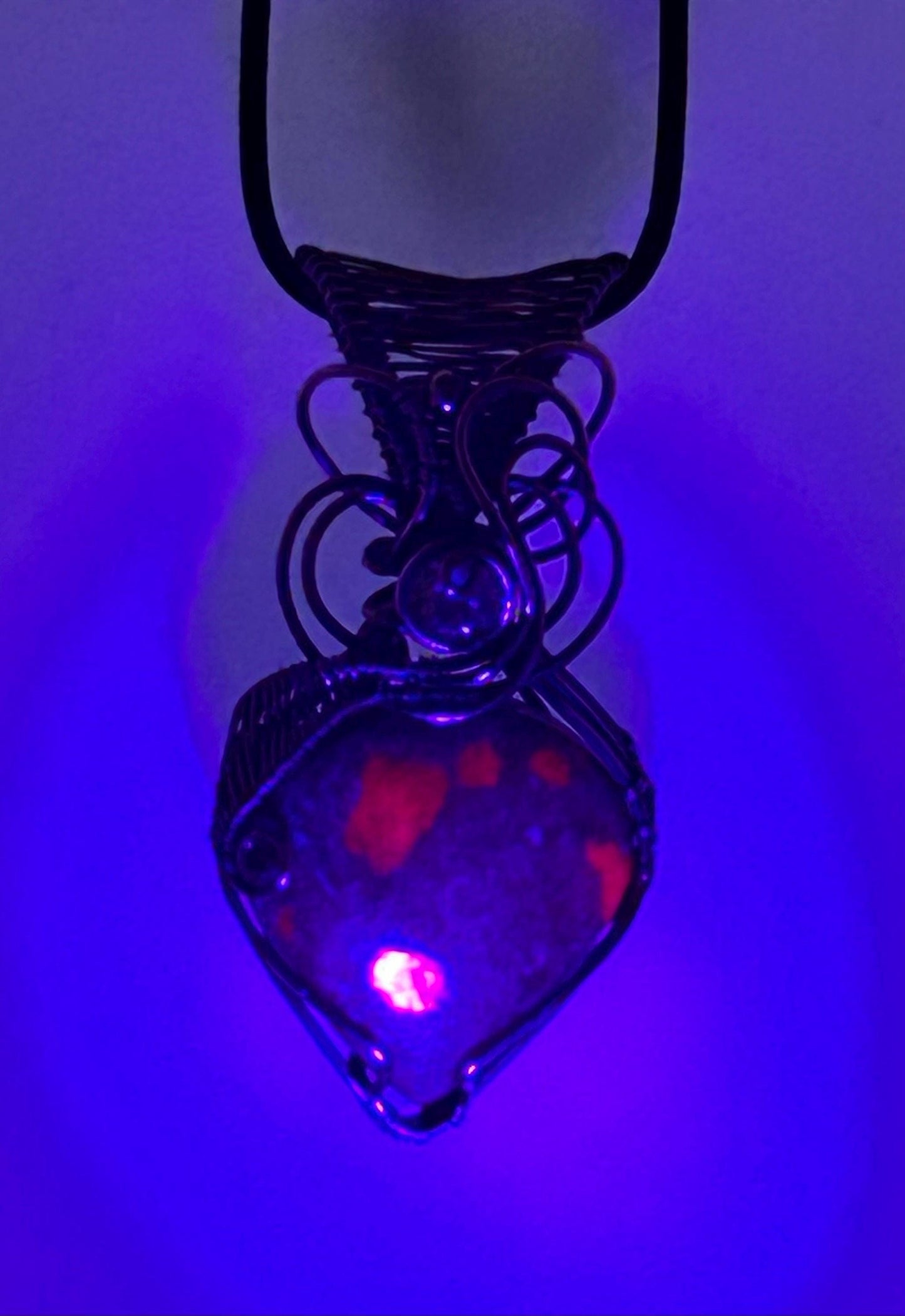 Copper Ruby Kyanite Pendant