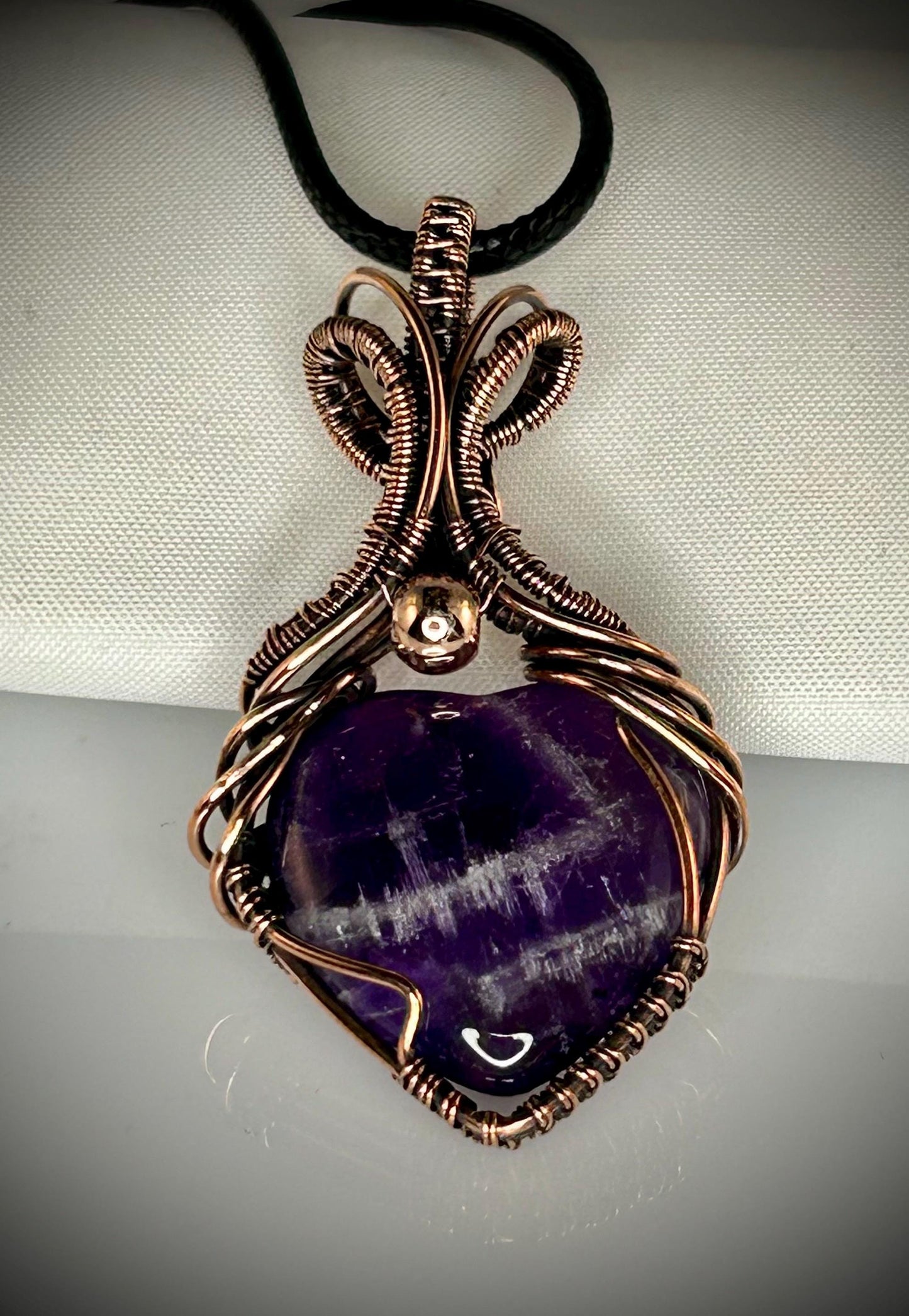 Amethyst Heart Pendant