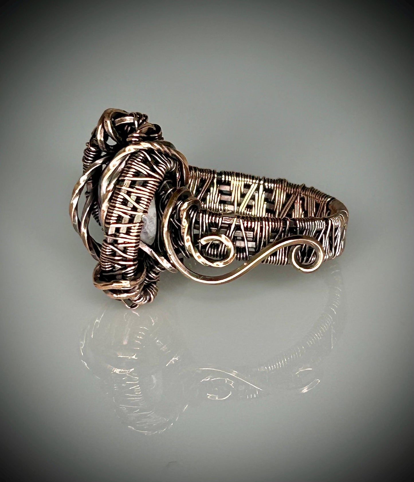 Copper Amethyst Ring