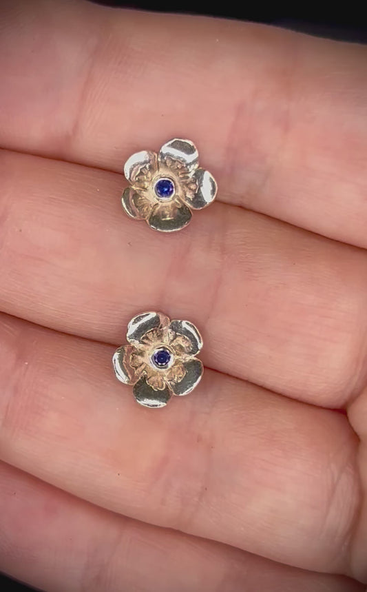 Silver Blossom Earrings