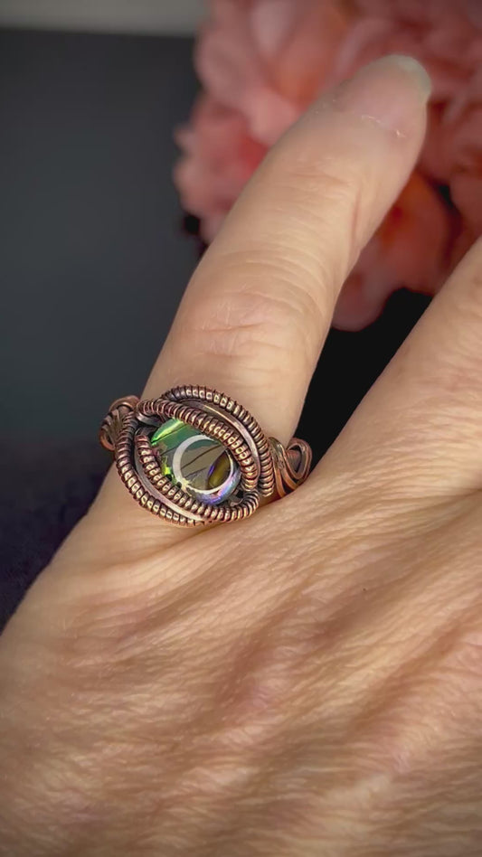 Abalone Shell Ring Size 5