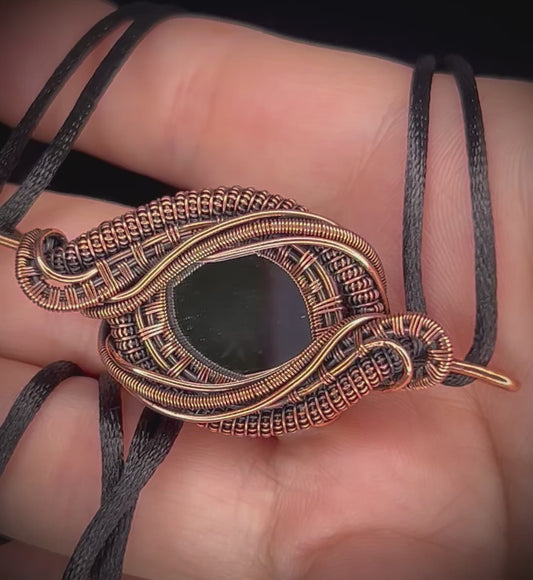 Copper Mirror Pendant