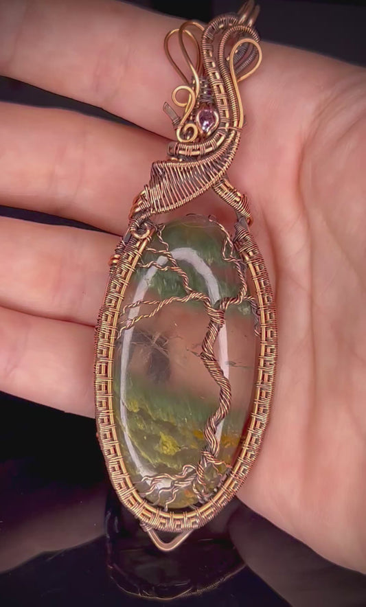 Copper Garden Quartz & Alexandrite TOL Pendant