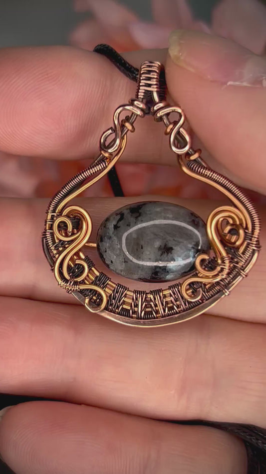 Larvikite Fidget Pendant
