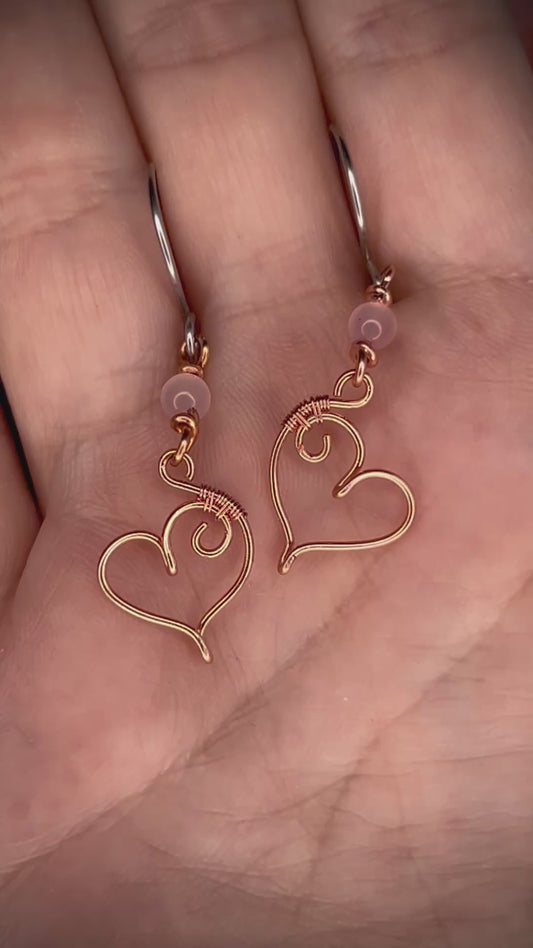 Simple Heart Earrings