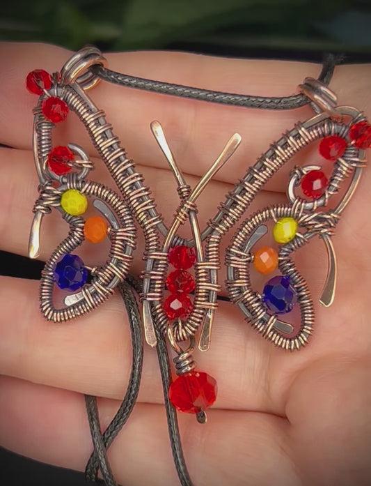 Copper Butterfly Pendant