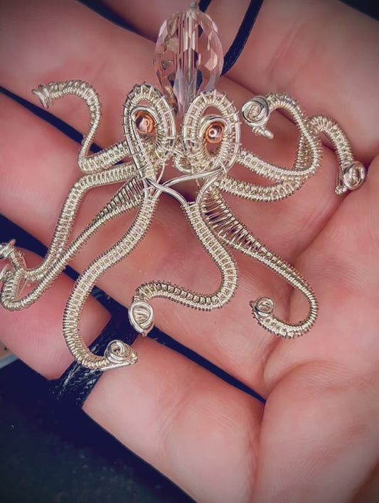 Silver Octopus Pendant