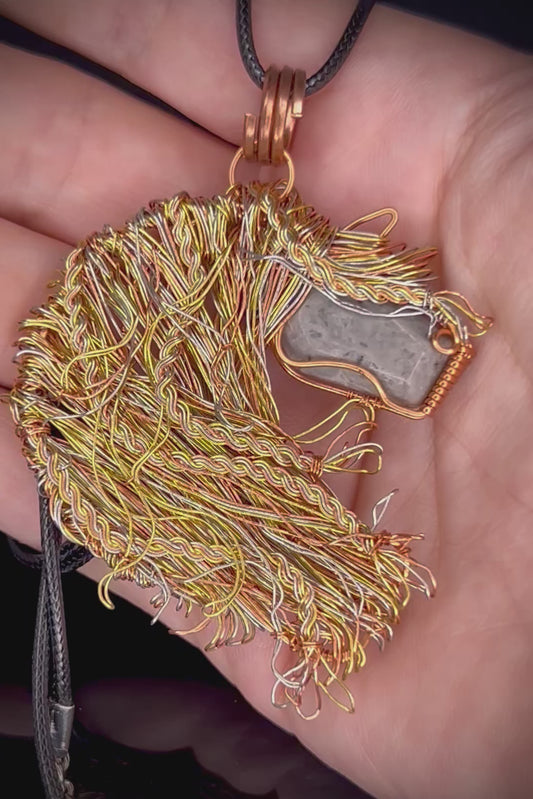 Copper Horse Pendant