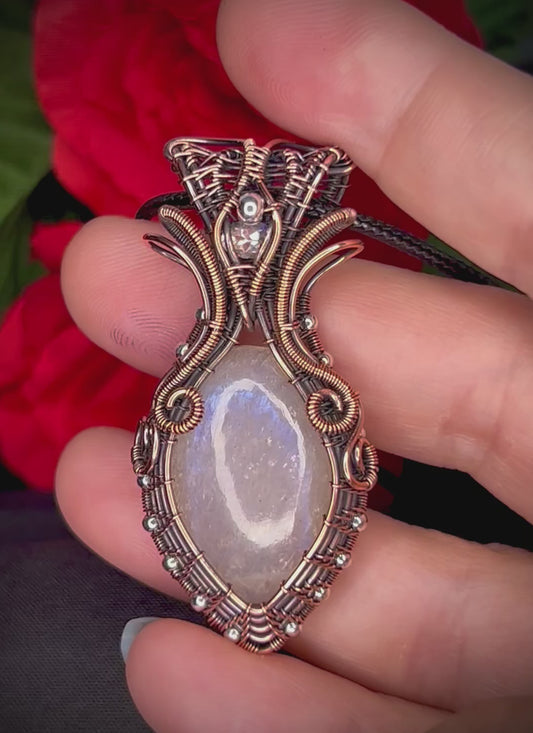 Double Moonstone Pendant
